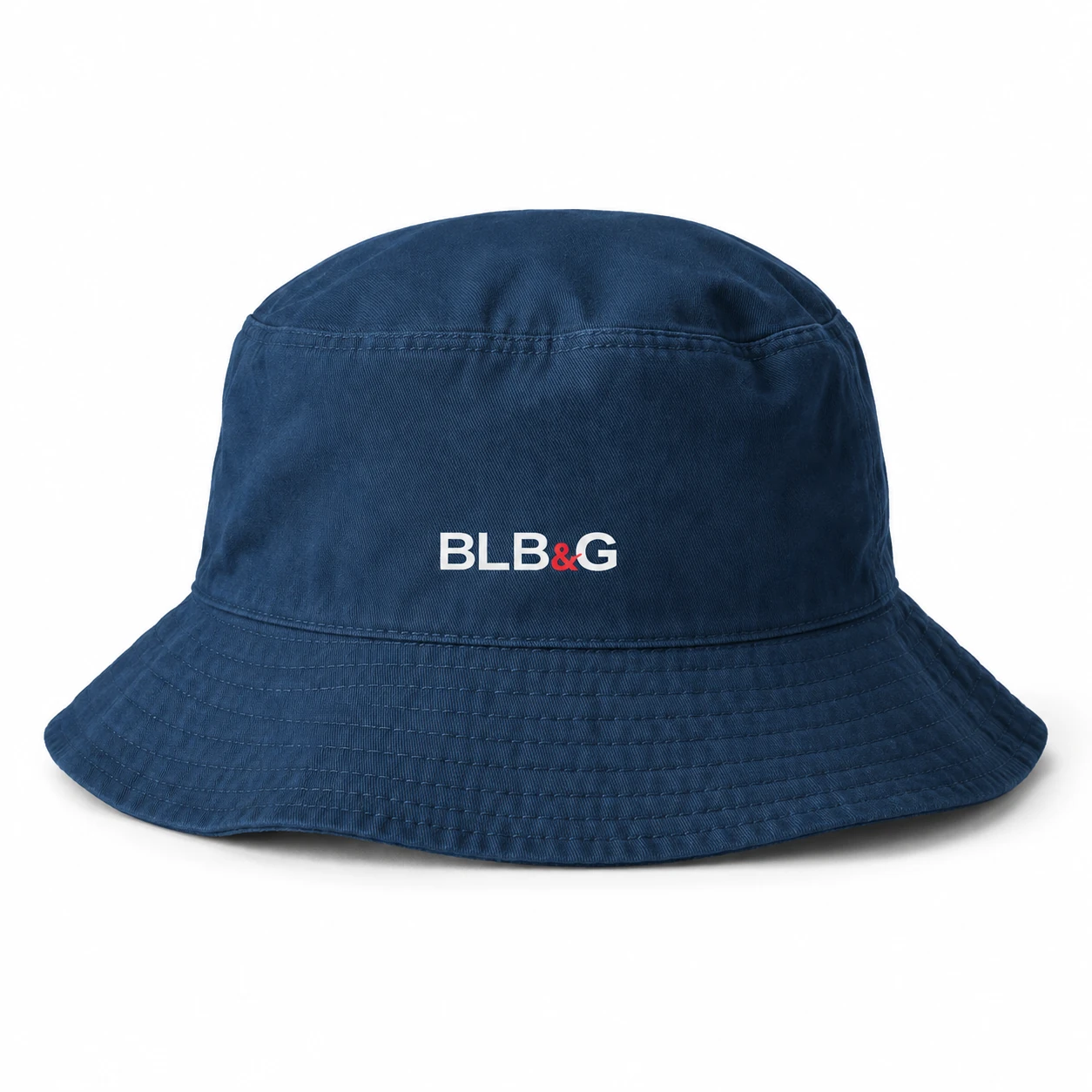 BLB&G navy embroidered bucket hat