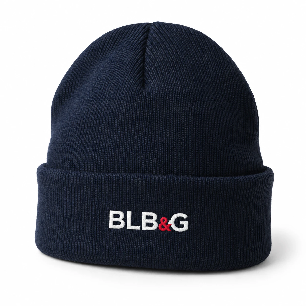 BLB&G navy embroidered beanie