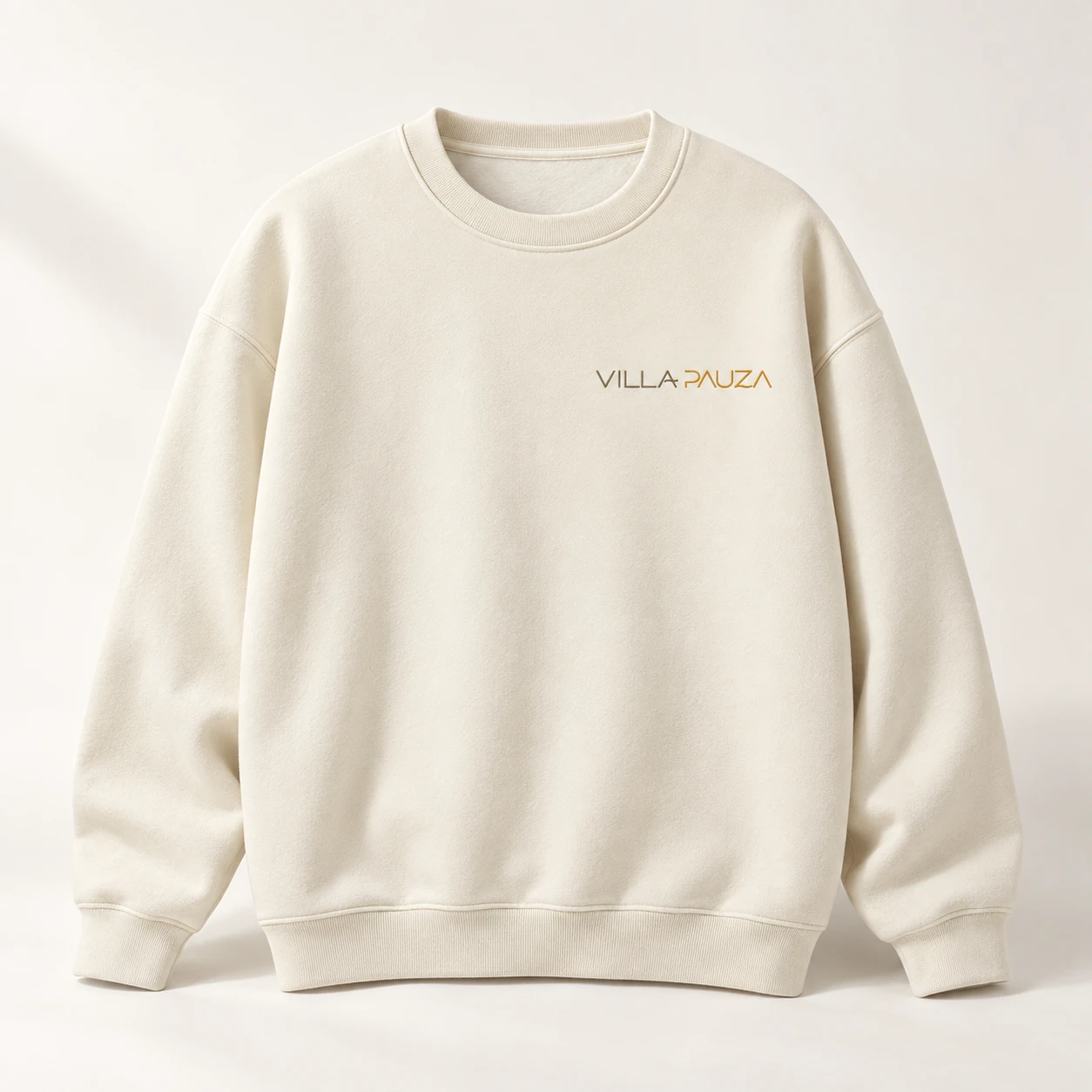 Villa Pauza cream crewneck