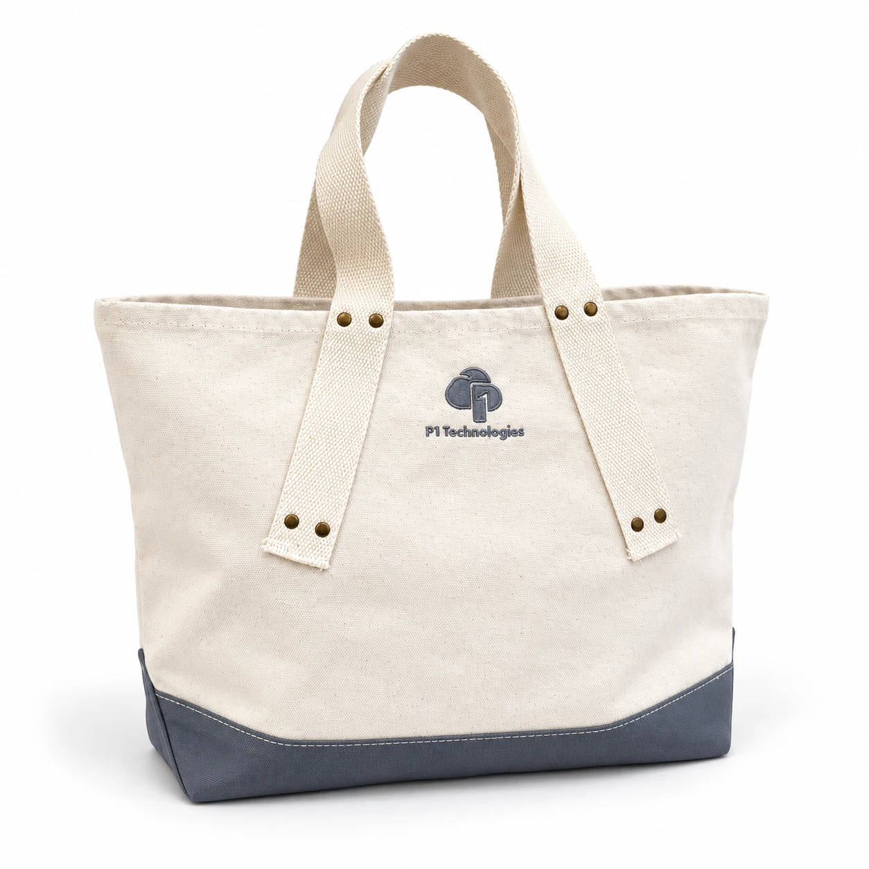 P1 Technologies canvas tote