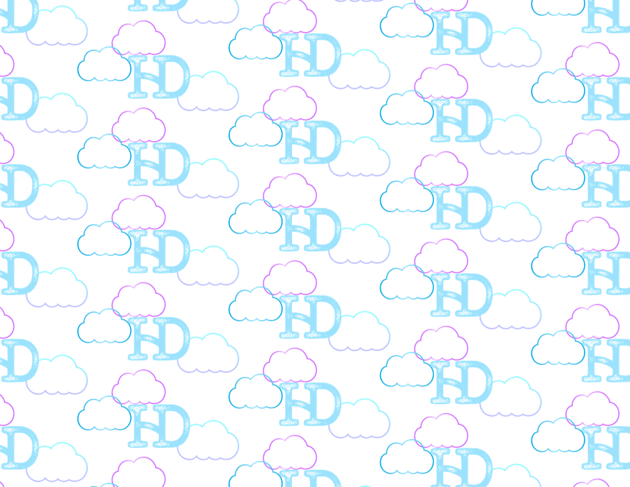 Hayden cloud and monogram pattern