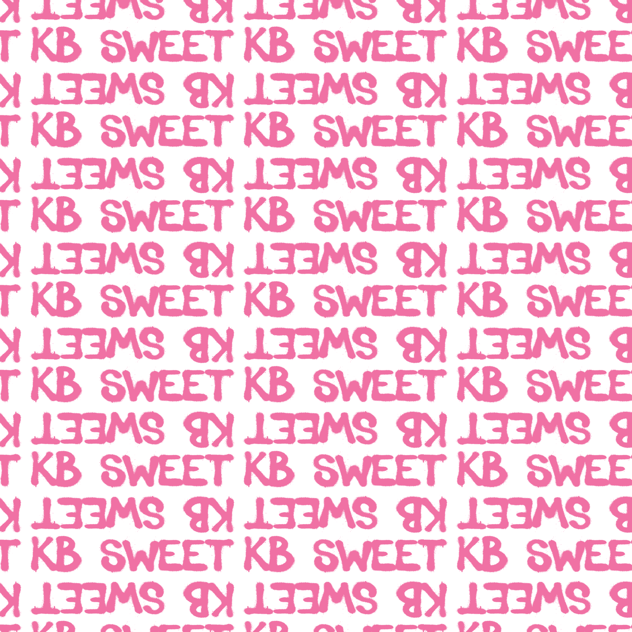 Kane pink repeating Sweet 16 pattern