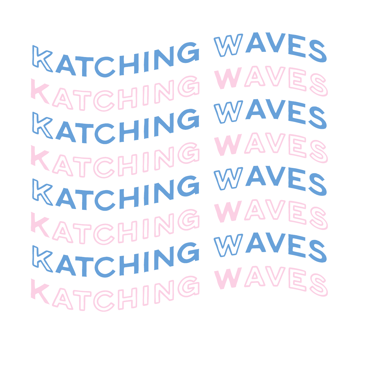 Kira Logo 11 in coastal blue and pink