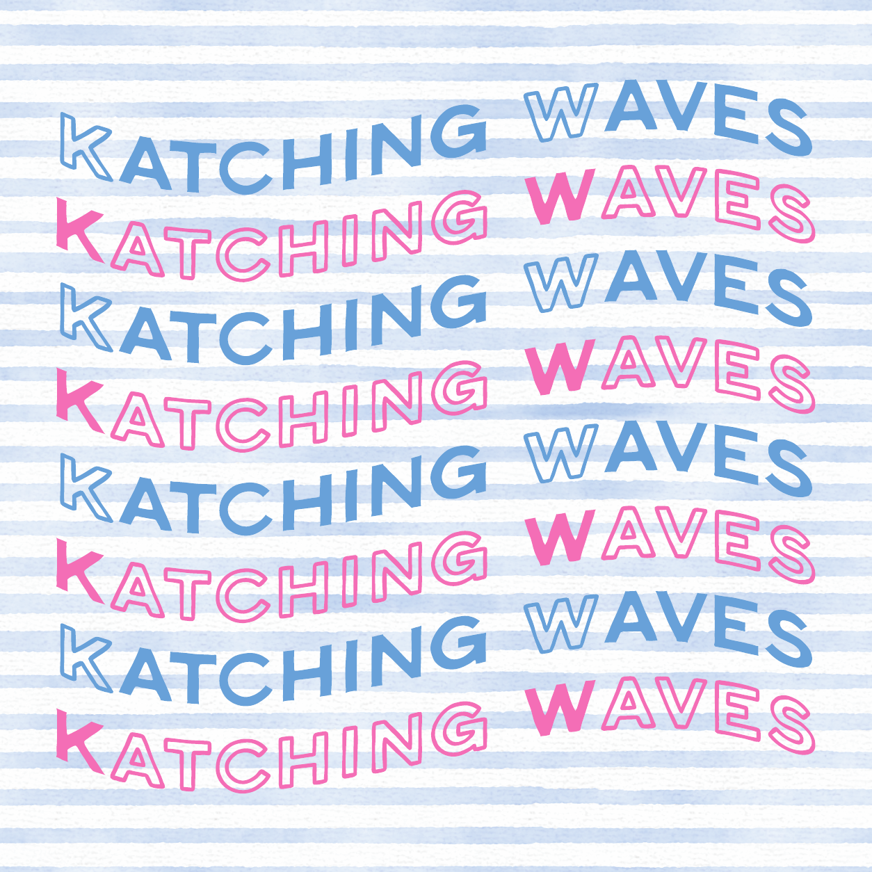 Kira Logo 12 in coastal blue and pink