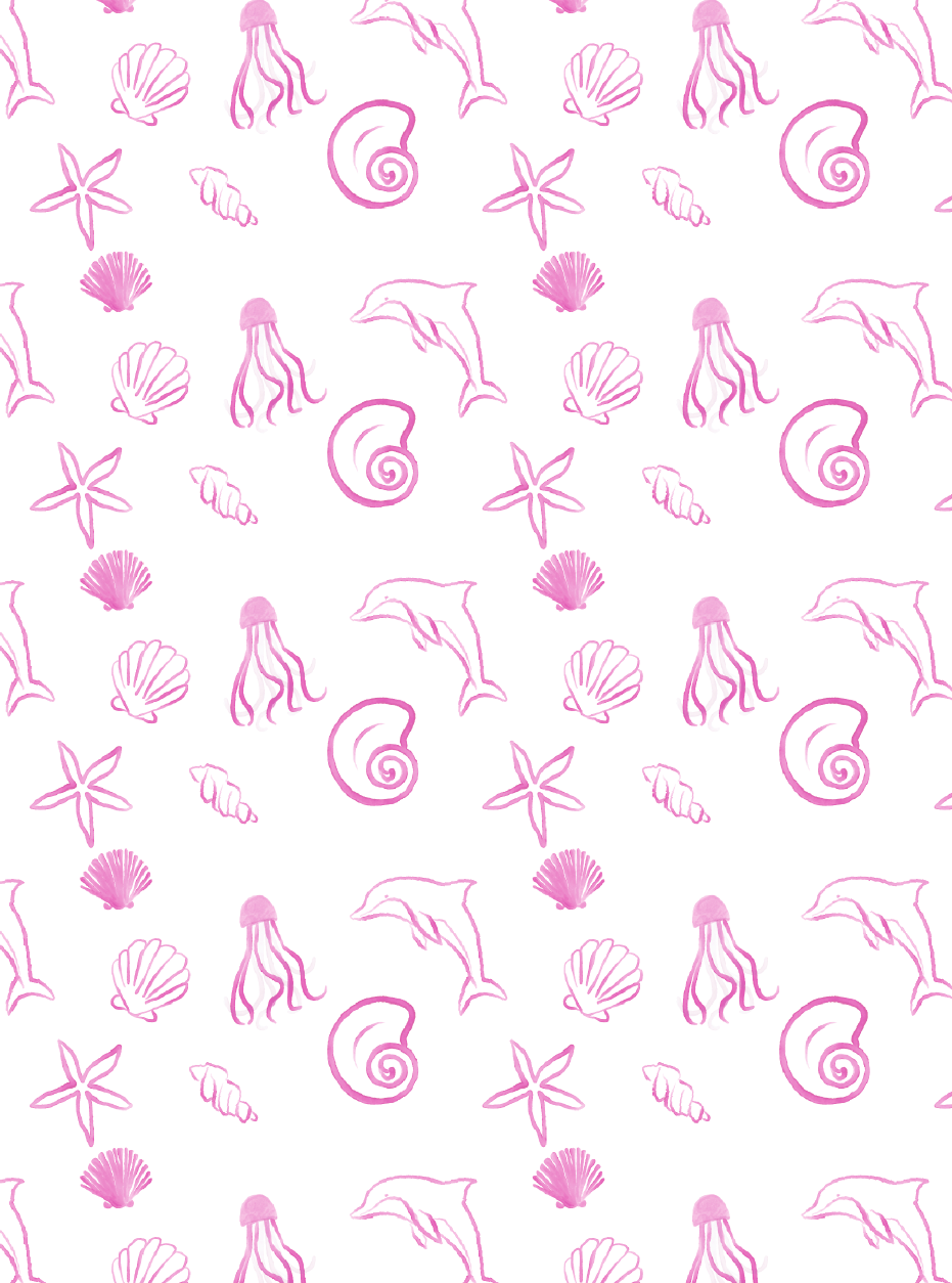 Kira Pattern 01 in coastal blue and pink