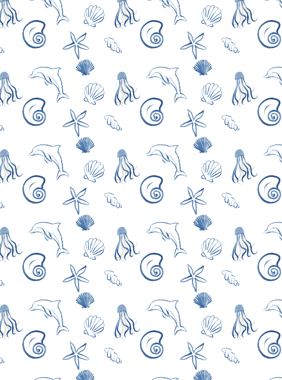 Kira Pattern 02 in coastal blue and pink