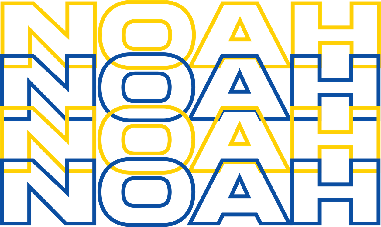 Noah Logo 05 in blue and yellow