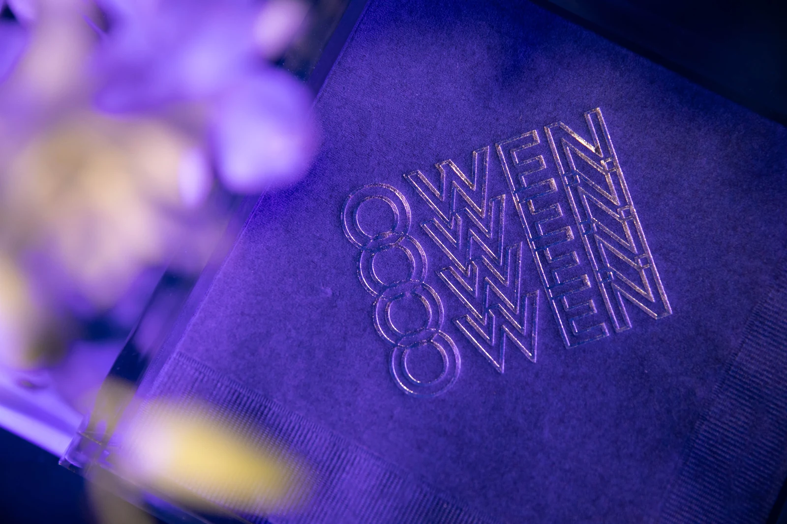 Owen’s Bar Mitzvah: Tonal embroidered detail