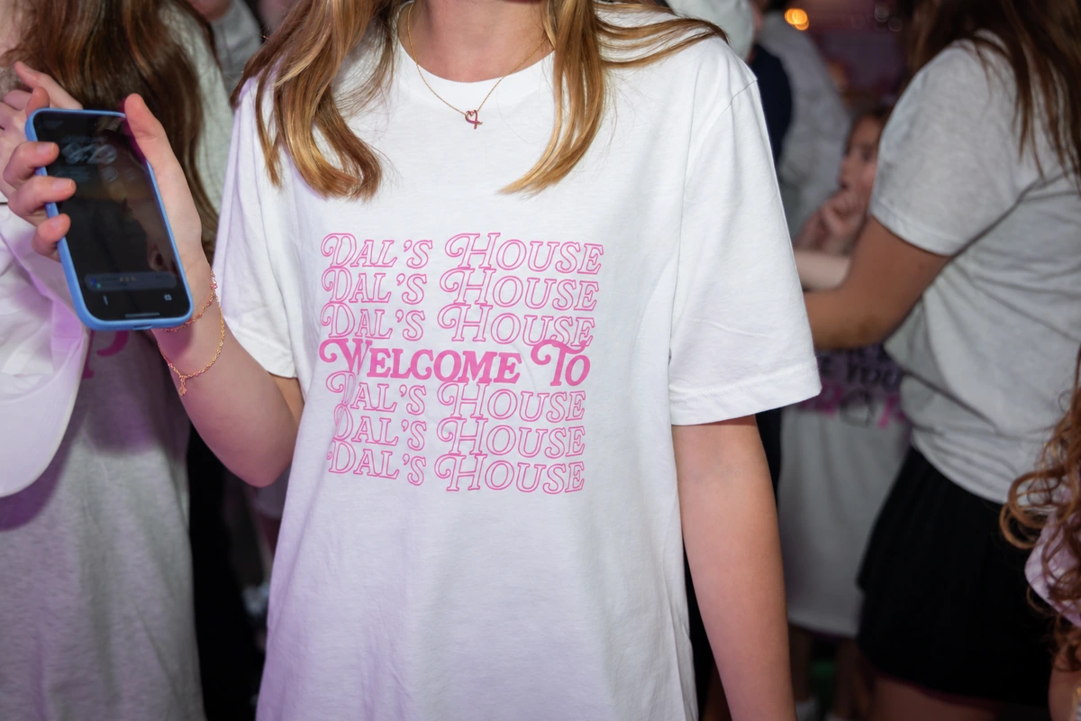 Dalia custom Dal’s House T-shirt worn at the event