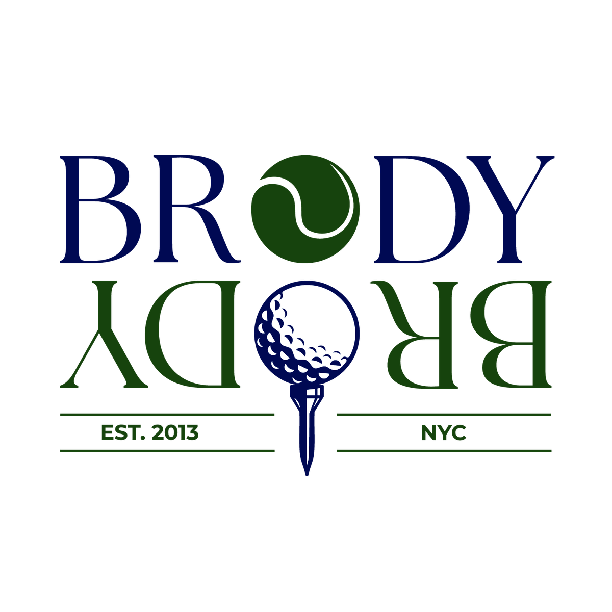 Brody mirrored Brody logo