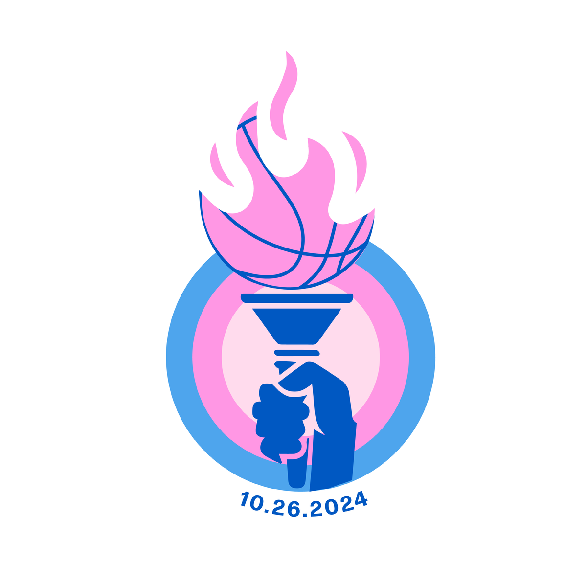 Sue basketball torch artwork