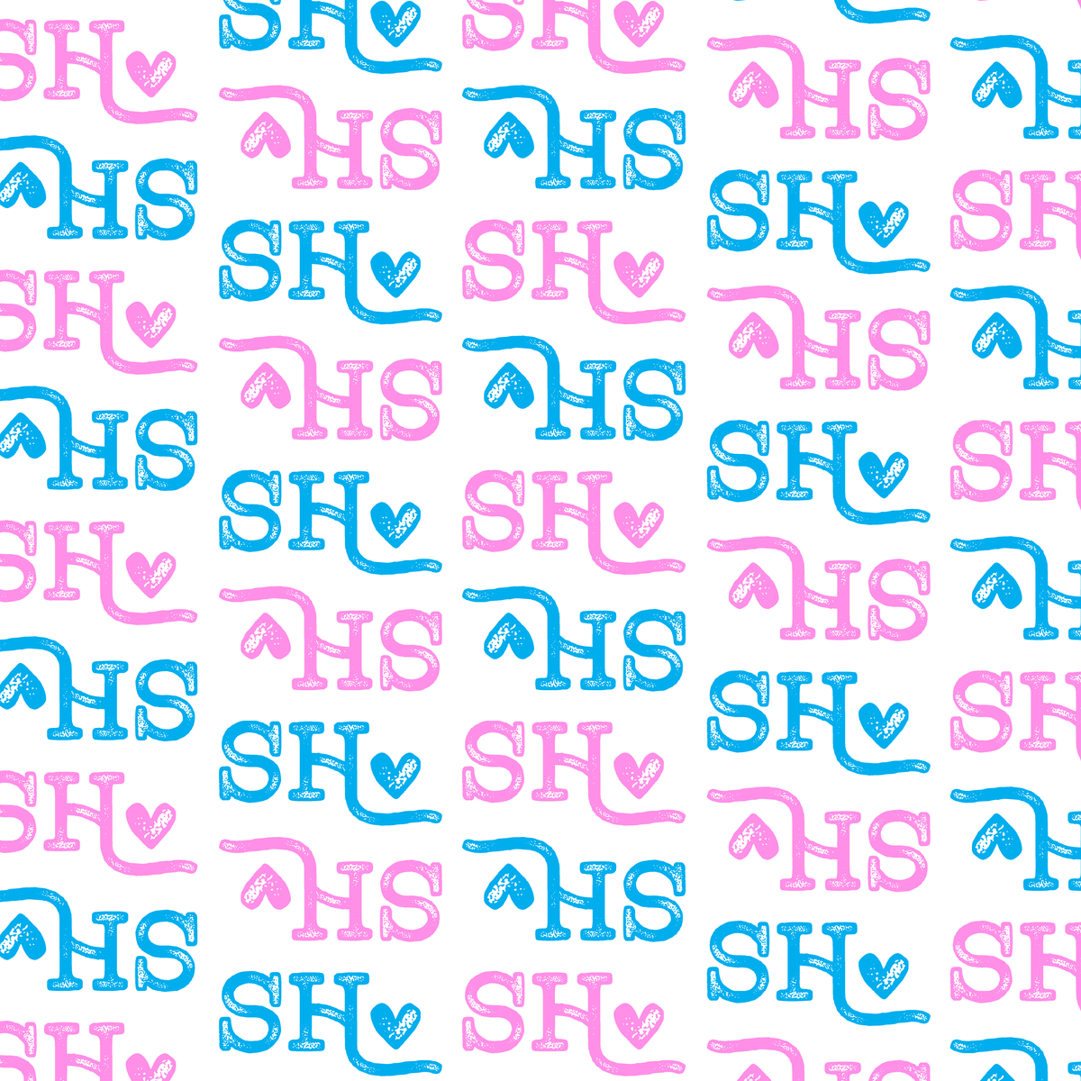Sue multicolor SH heart repeat