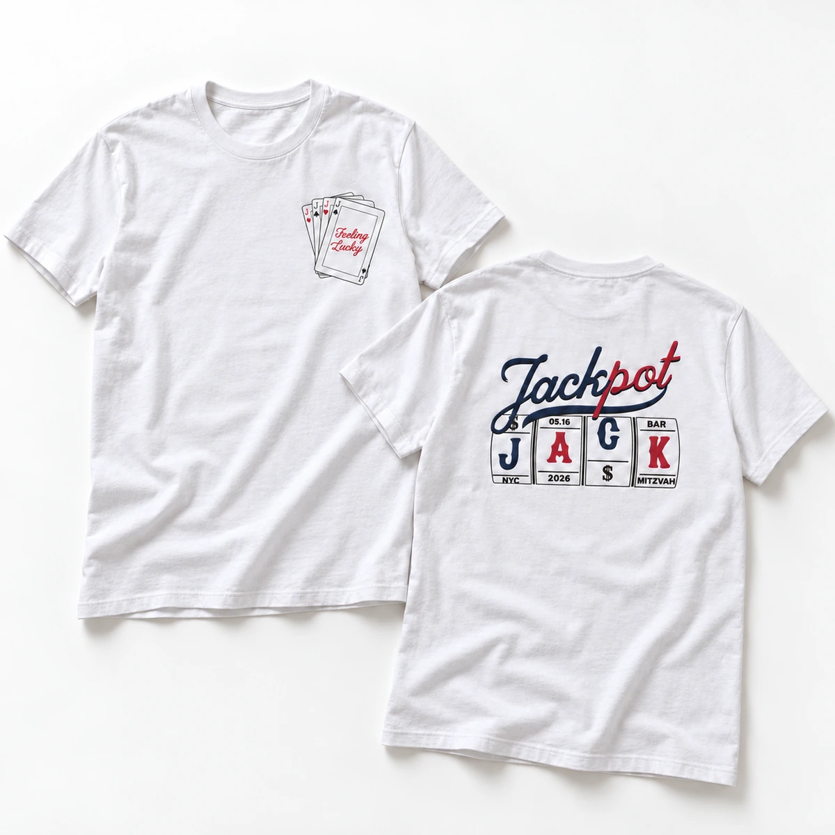 Jack white T-shirt front and back