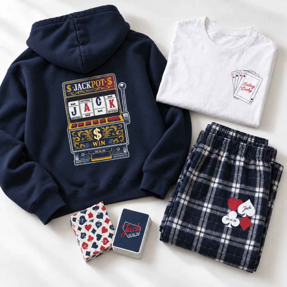 Jack complete navy and white merchandise collection