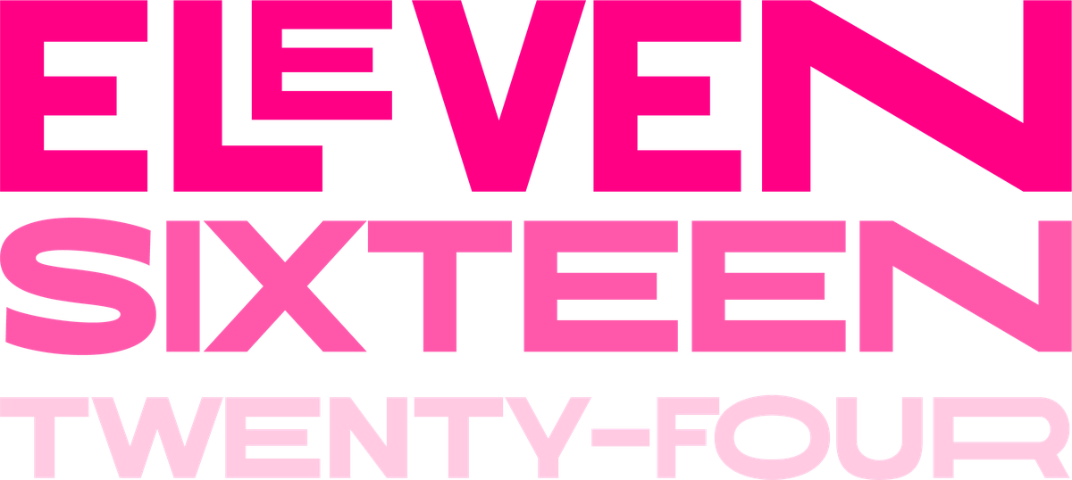 Lucy Eleven Sixteen Twenty-Four lettering