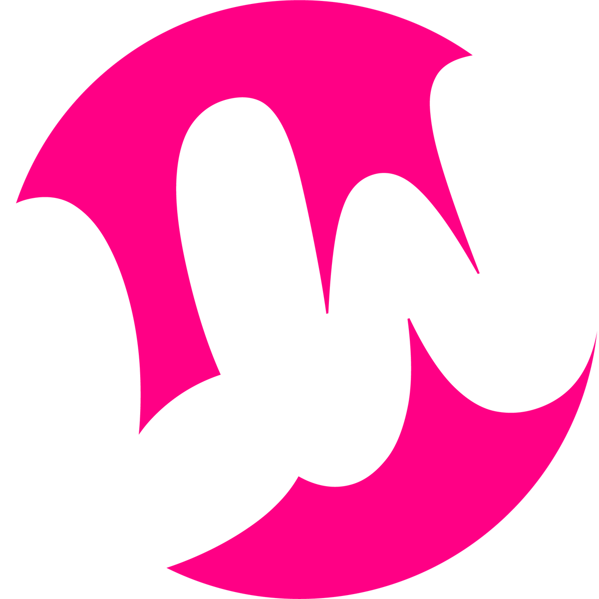 Lucy pink circular monogram