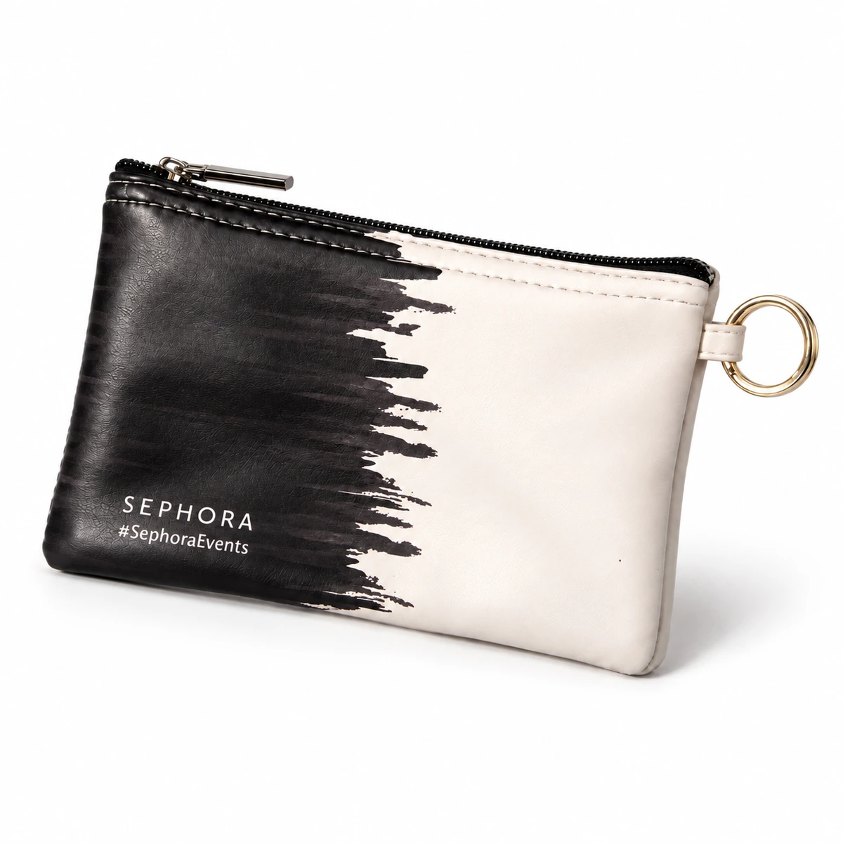 Sephora black brushstroke pouch