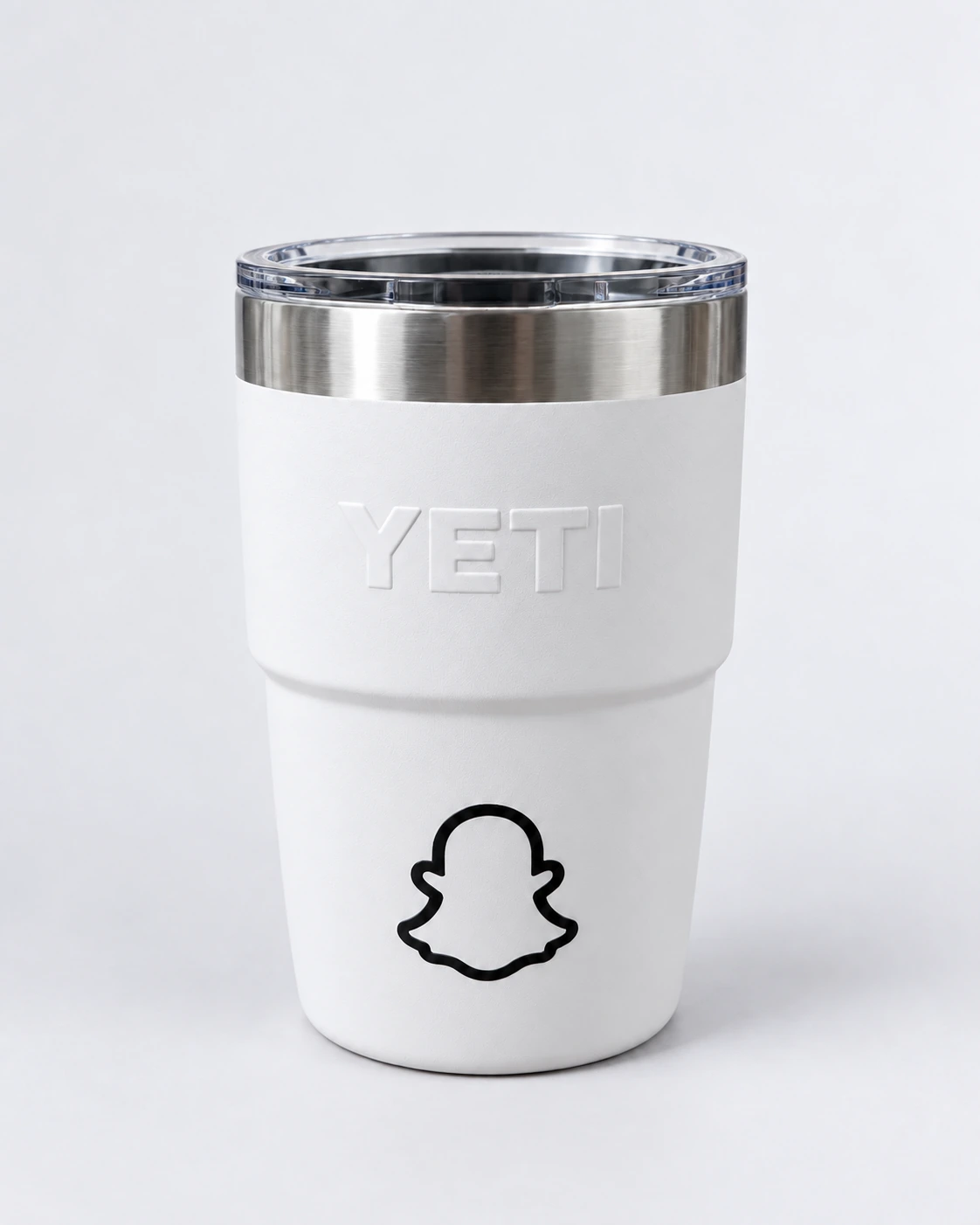 Snapchat white Yeti tumbler